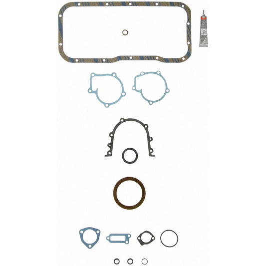 Fel-Pro Nissan Sentra CS 9645 engine conversion gasket set with various gaskets for engine sealing.