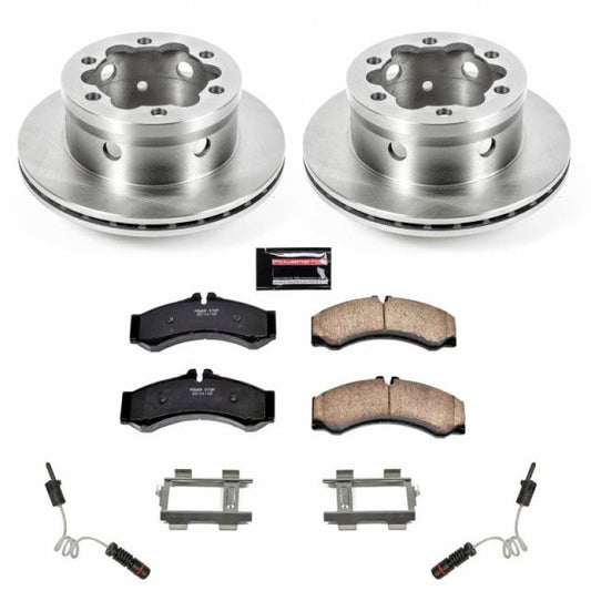 PowerStop OE rear brake kit for Dodge Sprinter 3500 2003-2006, includes brake rotors and pads for reliable stopping power.