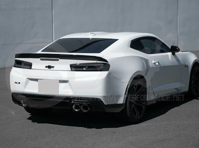 2016-2018 CHEVROLET CAMARO | SMOKE TINTED REAR TAIL LIGHT TRIM BEZEL COVER PAIR