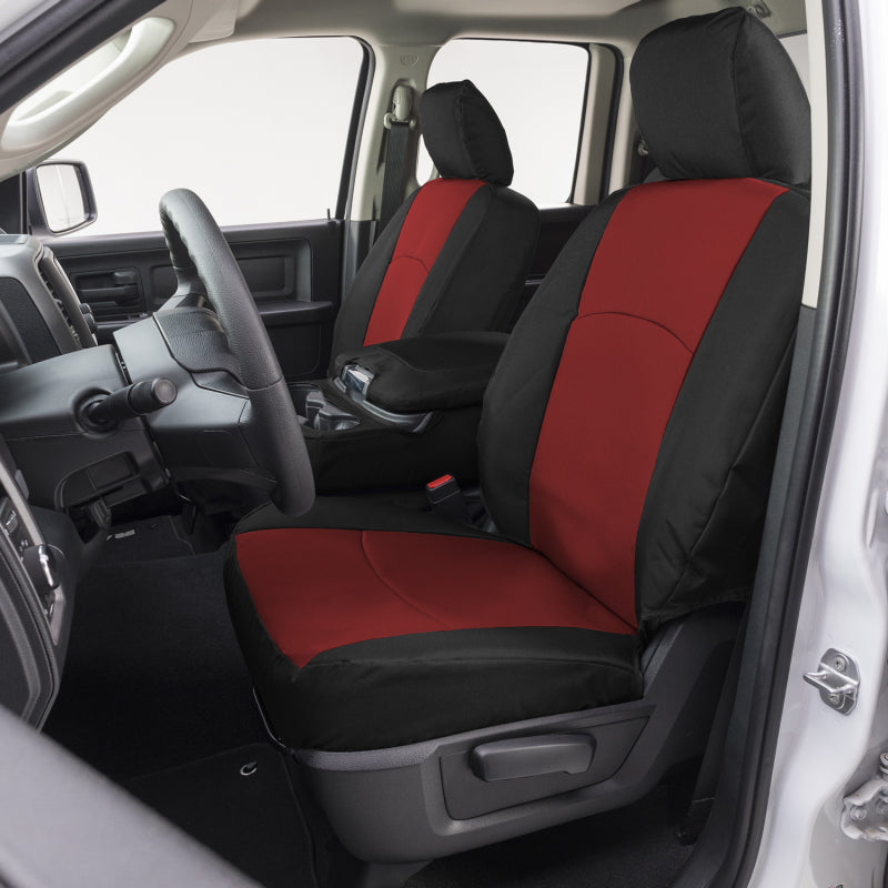 Covercraft Endura PrecisionFit second row seat covers for Toyota Grand Highlander, custom-fit upholstery protecting the seats.