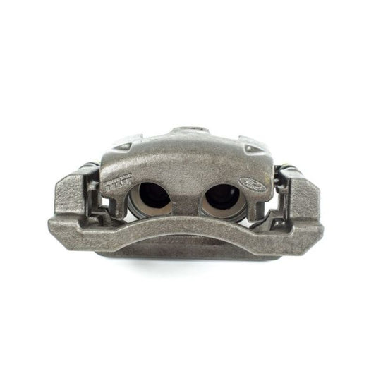PowerStop rear left OE brake caliper with bracket for Ford F-350 Super Duty 2005-2012, automotive brake component.