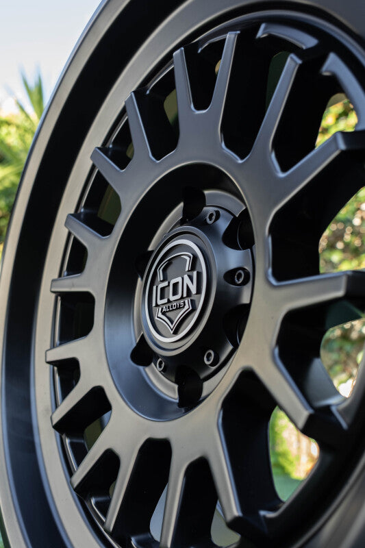 ICON Anza 17x8.5 5x150 25mm Offset 5.75in BS - Satin Black Wheel
