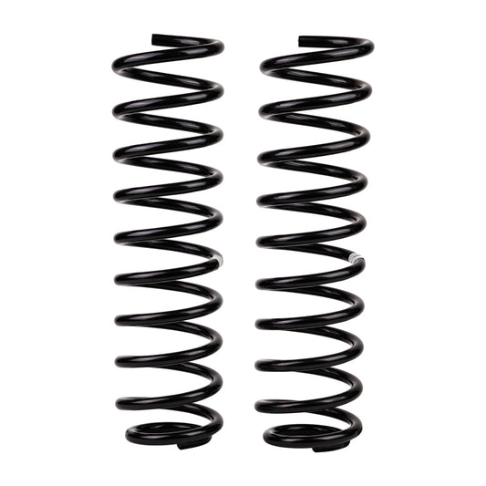 Old Man Emu coilover front coil spring for Jeep JK 2-door and 4-door models, heavy and medium-duty suspension components.