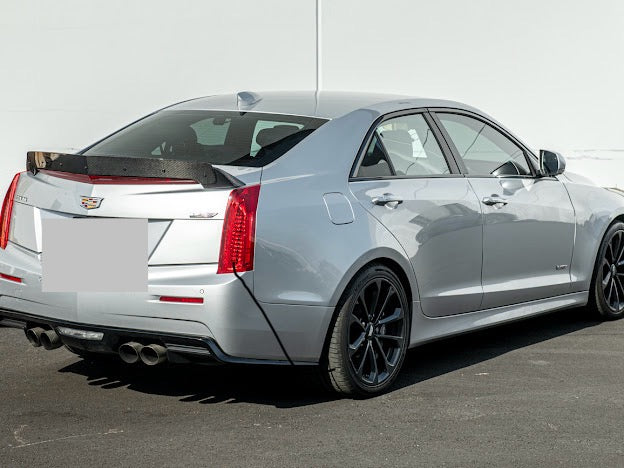 2016-2019 Cadillac ATS-V Sedan  | Wickerbill Trunk Spoiler Wing Carbon Fiber