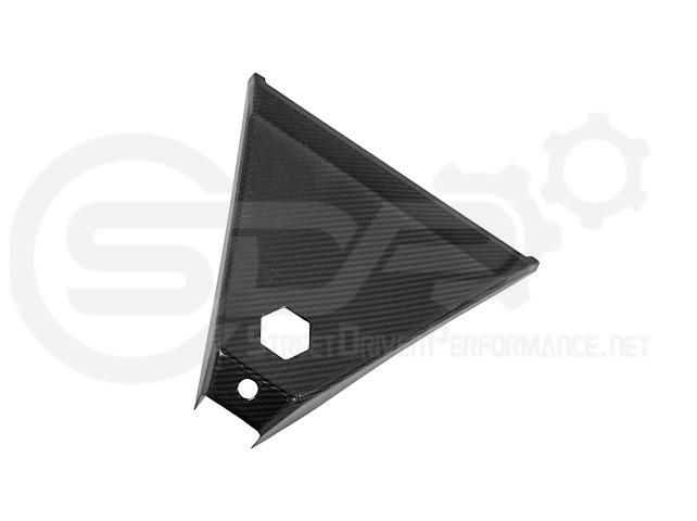2024-Up Tesla Cybertruck | Interior DRY Carbon Fiber Rear View Mirror Upper Trim Cover