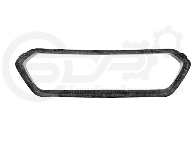 Rear diffuser exhaust bezels in dry carbon fiber for 2023-up Chevy Corvette C8 Z06 and ZR1 by Street Driven Performance.