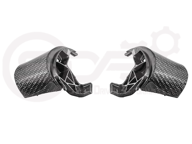 2005-2013 CHEVROLET CORVETTE C6 | SDP PERFORMANCE CARBON FIBER STEERING WHEEL BUTTON COVER REPLACEMENT PAIR