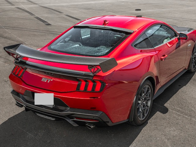 2024-UP MUSTANG S650 | CARBON FIBER GT500 REAR HIGH WING SPOILER