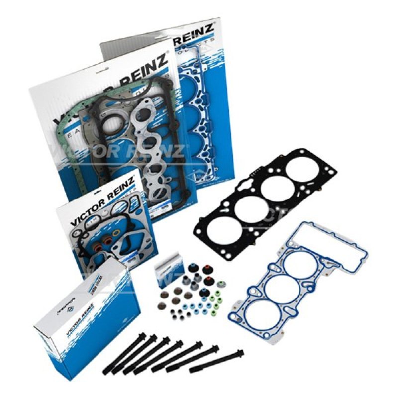 Victor Reinz valve cover gasket for Mercedes-Benz 400E 1992-1993 engine, left side, close-up view of gasket on engine component.