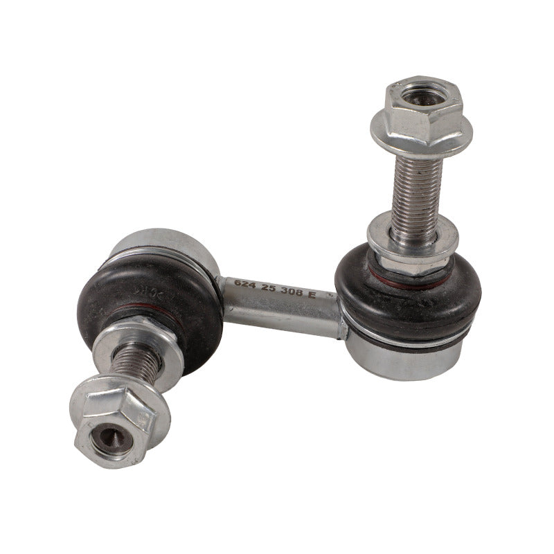 Moog front left sway bar endlink for Infiniti M37 2011-2013, showing the metal linkage component with rubber bushings.