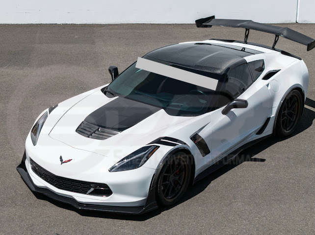2014-2019 C7 Chevrolet Corvette | Dry Carbon Fiber Tape On Roof Side Molding Trim Cover