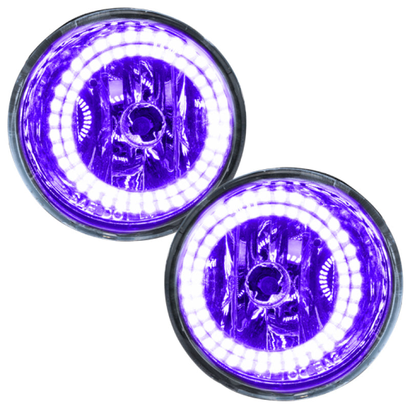 Oracle Lighting LED halo fog lights for Nissan Titan 04-15, UV purple pre-assembled fog lights with bright illumination.