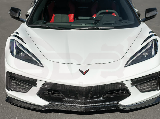 2020-Up Corvette C8 STINGRAY & Z51 | Z06 Z07 Package Front Bumper Lip Splitter Ground Effects