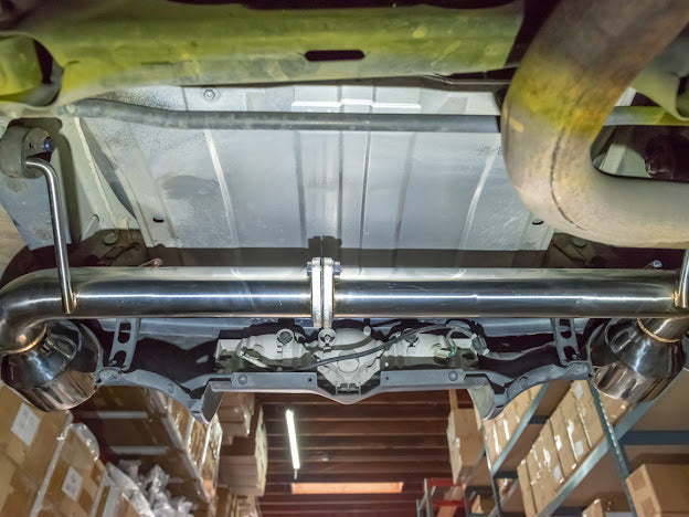 Street Driven Performance axle back dual exhaust with chrome or burnt blue tips for 2013-2021 Scion FRS, Subaru BRZ, Toyota 86.