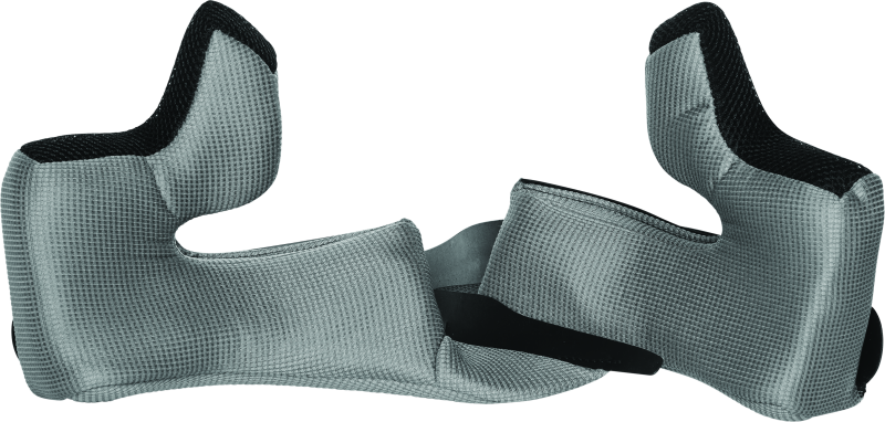 Speed and Strength SS5100 black cheekpads in XS size, designed for motorcycle helmets, showing the padded interior and fastening details.