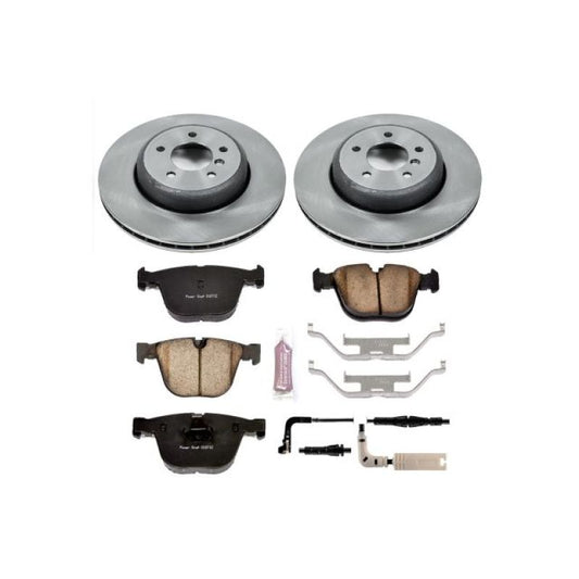 PowerStop rear brake kit for BMW 535i (2008-2010) with OE-style brake components, including rotors and pads.