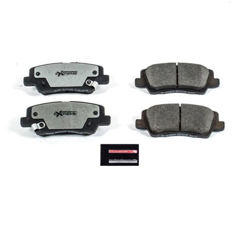 PowerStop Z26 Extreme Street rear brake pads for Cadillac ATS 2013-2018 with hardware, performance brake pads.