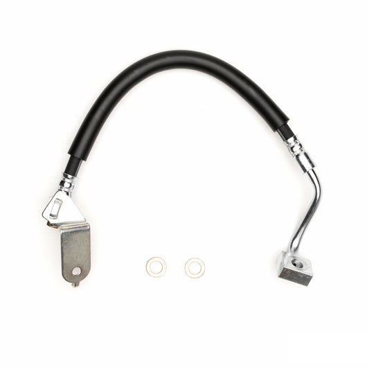 DFC Chrysler 300 rear-left brake hose from the brake line kit, showing the flexible rubber and metal fittings for vehicle safety.