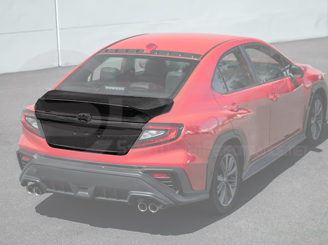 2022-Up Subaru WRX | JDM Style Carbon Fiber Rear Trunk w/ Integrated Spoiler Wing