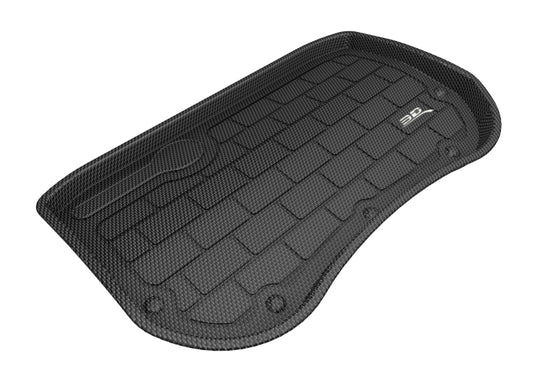 Black 3D MAXpider Tesla Model 3 Kagu cargo liner rubber floor mat, custom-fit for 2018-2020 Tesla Model 3 interior protection