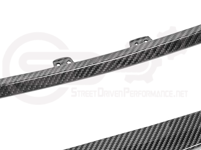 Dry carbon fiber rear diffuser exhaust bezel surrounds for 2023-up Chevy Corvette C8 Z06 and ZR1 by Street Driven Performance.