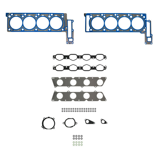 Fel-Pro Mercedes-Benz S550 HS 26613 PT PermaTorque engine cylinder head gasket set showing gaskets and components.