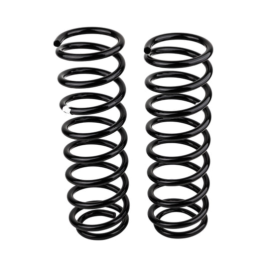 Old Man Emu coilover springs for Jeep Wrangler JL, front 2-inch lift coil spring set, designed for off-road suspension upgrading.