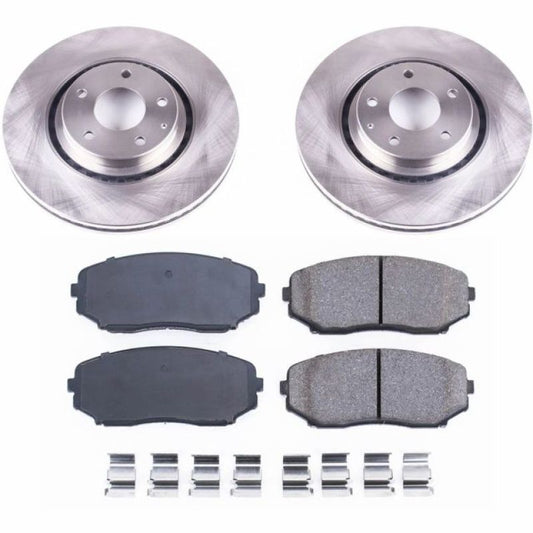 PowerStop OE brake kit for 2016-2018 Mazda CX-9 front autospecialty brake components, including rotors and calipers.