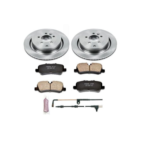 PowerStop rear brake kit for Land Rover LR4 2010-2016, OE style Autospecialty brake components with rotors and pads.