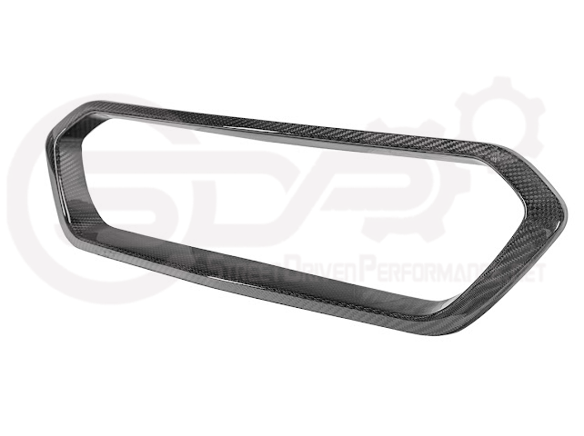 Dry carbon fiber rear diffuser exhaust bezel surrounds for 2023-up Chevy Corvette C8 Z06 and ZR1 by Street Driven Performance.