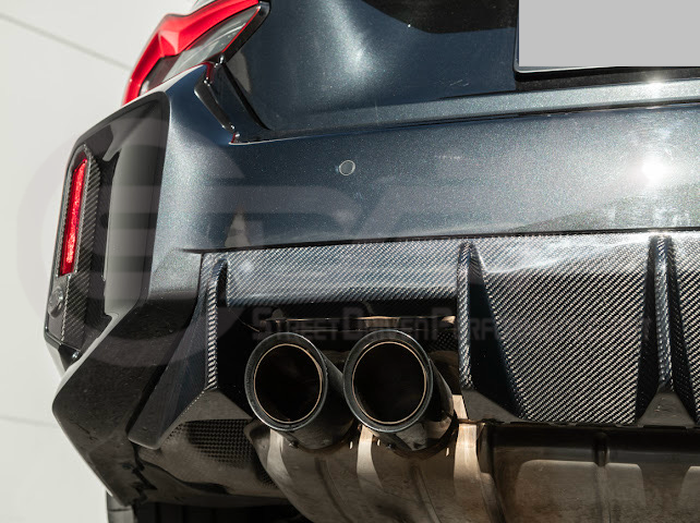 2023-UP BMW G87 M2 | FACTORY STYLE CARBON FIBER REPLACEMENT REAR BUMPER REFLECTOR TRIM PAIR