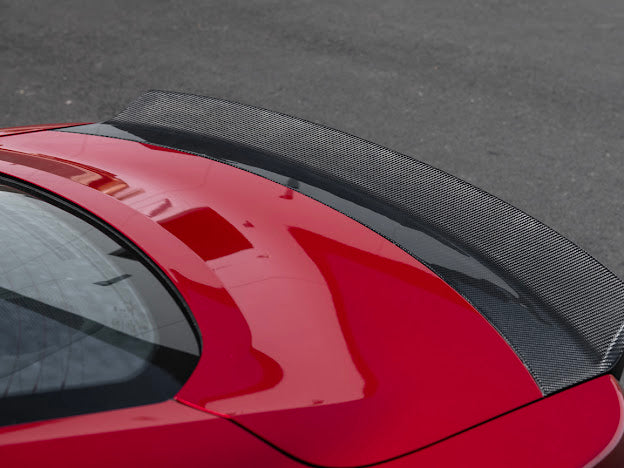 2024-UP FORD MUSTANG S650 | CARBON FIBER REAR TRUNK DUCKTAIL INTEGRATED WING SPOILER MODULE