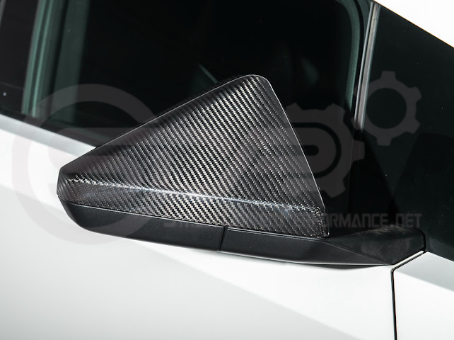 2024-Up Tesla Cybertruck | Factory Style Carbon Fiber Side Mirror Covers Pair