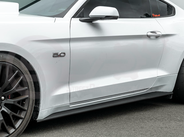 2015-2023 FORD MUSTANG S550 | SIDE SKIRTS EXTENSION ROCKER PANELS GROUND EFFECTS