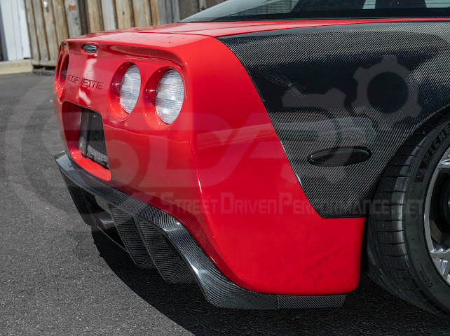 1997-2004 Chevrolet Corvette C5 | SDP Performance style CARBON FIBER Rear Bumper Finned Diffuser