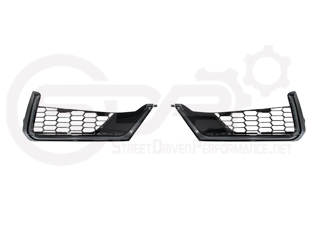 2024-Up For Mustang S650 Dark Horse Style Bumper | Side Intake LED Grille DRL Light Bar Pair