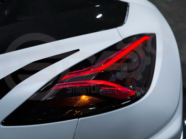 2020-Up Chevrolet Corvette C8 | Custom DRL Conversion Front Headlight Module Set Pair (Amber, Blue, Green, or Red)