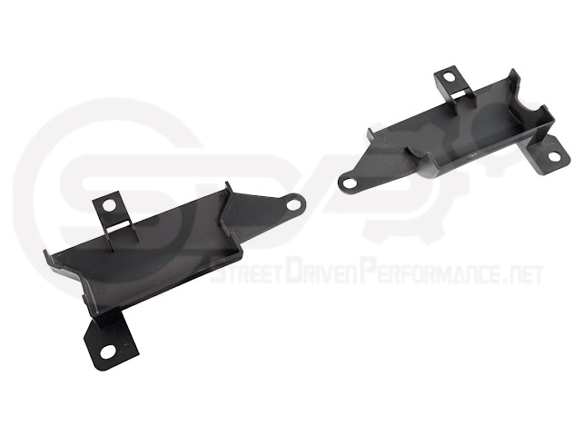 Pair of Street Driven Performance underbody air deflector cooling duct scoops for 2020-up Chevrolet Corvette C8 exterior trim.