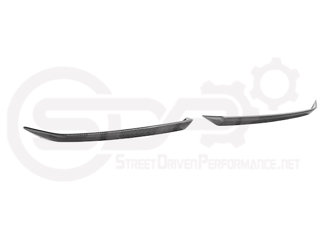 2023-Up CORVETTE C8 Z06 / E-RAY / ZR1 | CARBON FIBER 1.5 INCH EXTENDED REAR SPOILER WING WICKER BILL WINGLETS PAIR