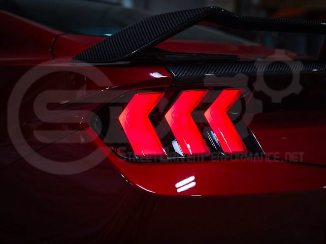 2024-Up Ford Mustang S650 | EURO Style Sequential Signal LED Clear Lenses Rear Taillights Pair