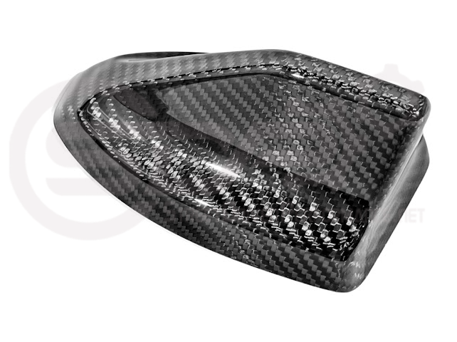 2024-Up Ford Mustang S650 | Carbon Fiber Tape-On Roof Shark Fin Antenna Cover