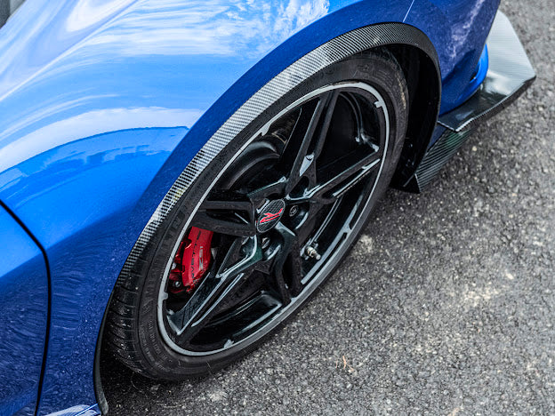 2020+ CHEVROLET CORVETTE C8 | SDP PERFORMANCE PACKAGE HYDRO DIPPED CARBON FIBER SIDE WHEEL FENDER PAIR