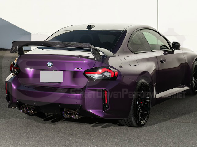 2023-UP BMW G87 M2 | M PERFORMANCE TRACK CARBON FIBER REAR HIGH WING SPOILER