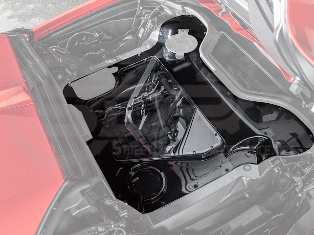 2020+ CORVETTE C8 CONVERTIBLE | HTC CARBON FIBER EXPOSED ENGINE BAY PANEL COVER REPLACEMENT