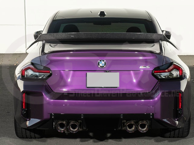 2023-UP BMW G87 M2 | M PERFORMANCE TRACK CARBON FIBER REAR HIGH WING SPOILER