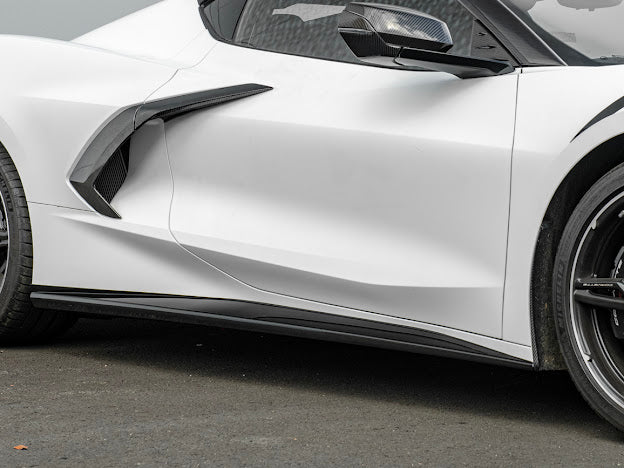 2020+ CHEVROLET CORVETTE C8 | SDP PERFORMANCE STYLE SIDE SKIRTS ROCKER PANELS GROUND EFFECTS