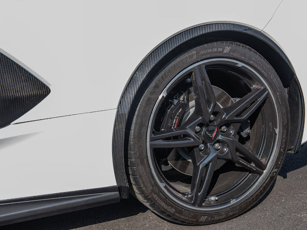 2020+ CHEVROLET CORVETTE C8 CARBON FIBER SIDE WHEEL FENDER PAIR