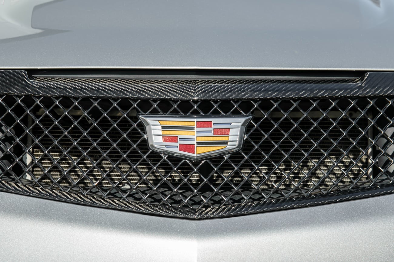 2016-19 CADILLAC ATS-V | CARBON FIBER FRONT GRILLE TRIM SURROUNDING MOLDING REPLACEMENT