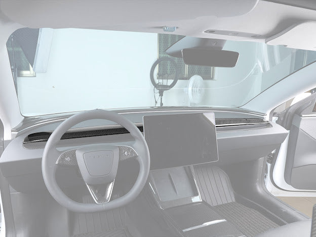 2024-UP TESLA MODEL 3 CARBON FIBER INTERIOR REAR DISPLAY FRAME COVER