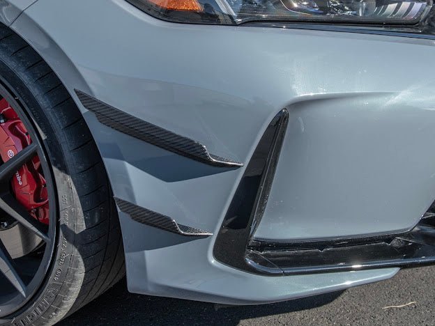2023+ HONDA CIVIC TYPE-R | SDP PERFORMANCE PACKAGE CARBON FIBER FRONT SIDE CANARDS (PAIR)